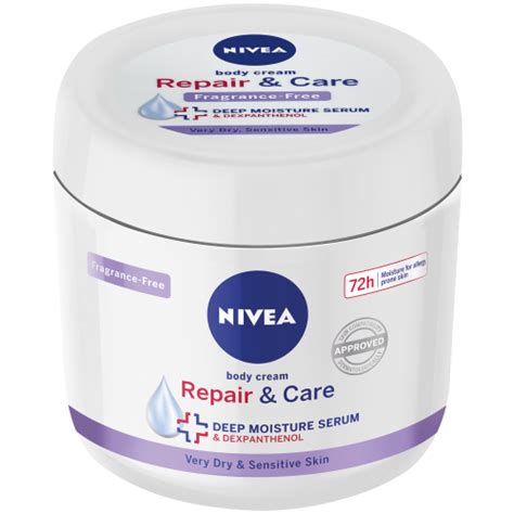 Nivea Repair And Care Body Cream Fragrance Free 400ml Clicks