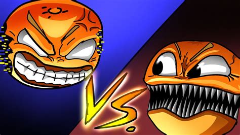 “double Sliced” Orangeexe Vs Corrupted Annoying Orange Come Learn