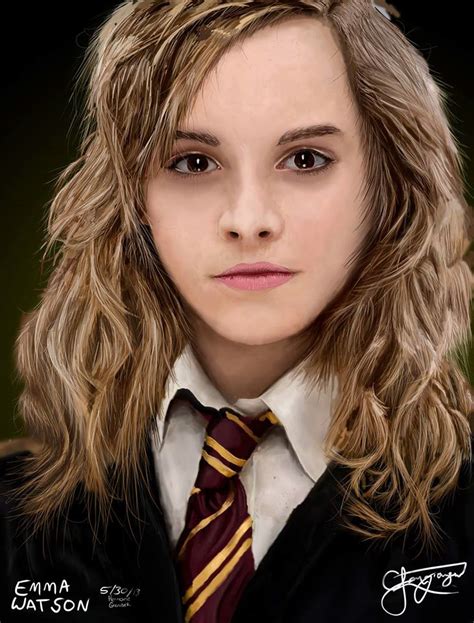 Hermione Granger Emma Watson Digital Painting Behance