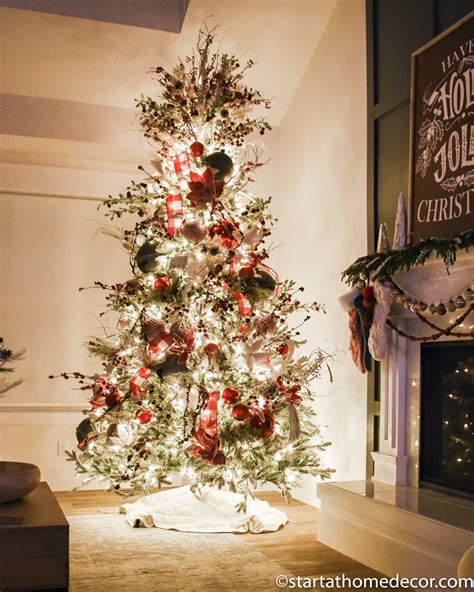 The Best Red And White Christmas Tree Decorations Start At Home Decor
