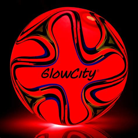 GlowCity Light Up Soccer Ball Swirl Edition-Uses LED Lights | eBay