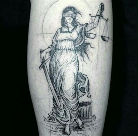 Lady Justice Tattoo Designs To Describe Firmness Integrity And Wisdom