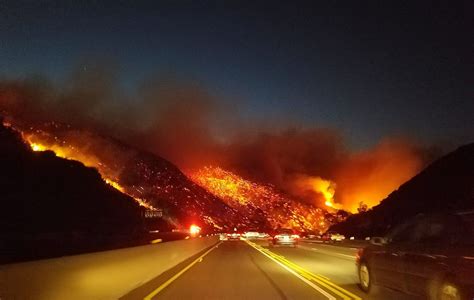 Massive Wildfire Erupts Near The Getty Center In Los Angeles News