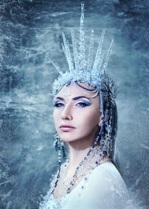 The Ice Queen Ice Queen Evil Queen Cosplay Crown Fantasy