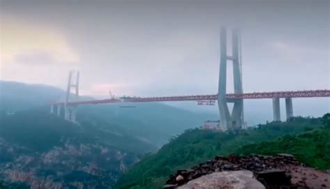 Worlds Highest Bridge Opens In China Over 1850 Foot Gorge
