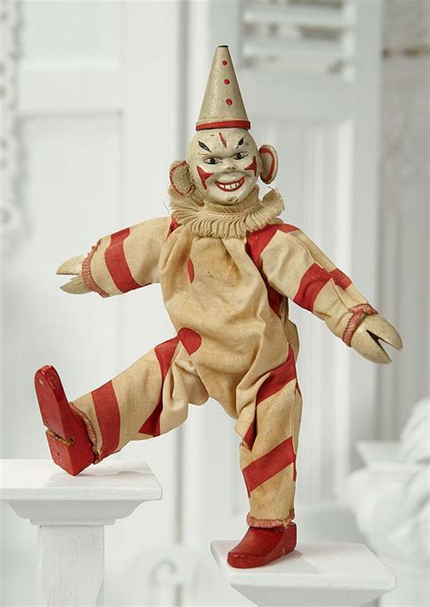 american wooden clown by schoenhut with rare big ears 400 500 art antiques and collectibles