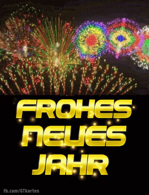 Feuerwerk Neujahrsgruß  Nachricht Hbdayartde