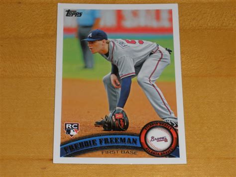 2011 Topps Baseball 145 Freddie Freeman Rookie Rc Ebay