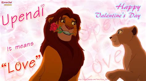 Lion King Rose Romantic Valentine Love Hd Simba And Nala Wallpaper