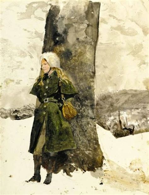 Andrew Wyeth In The Orchard Helga In Orchard 1972 Andrew Wyeth