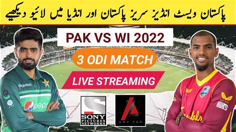 Pakistan Vs West Indies Odi Series Live Streaming Channel In India