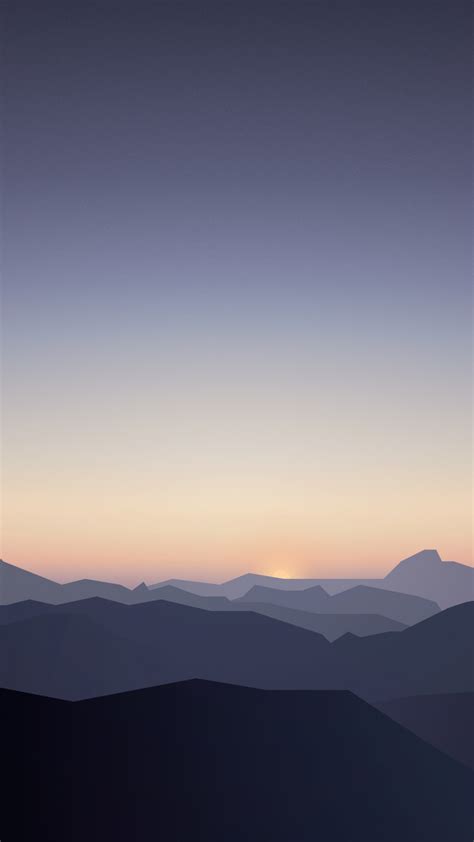 Mountains Sky Sunrise Iphone Wallpaper