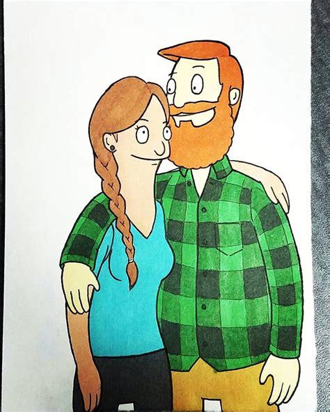 Character Artist Illustrates Himself And His Girlfriend In