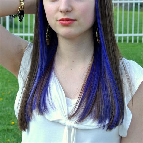 Purple Streaks Underneath Hair Pinterest Purple Streaks And Purple
