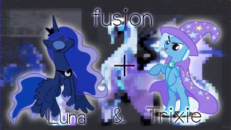 Mlp Speedpaint Trixie And Princess Luna Fusion Ibispaintx