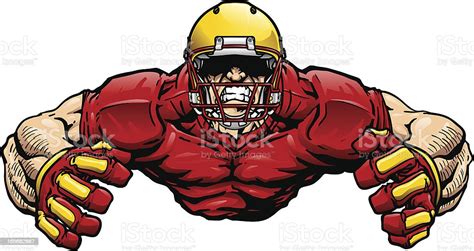 Flexing Football Player Stock Vector Art 165682887 Istock