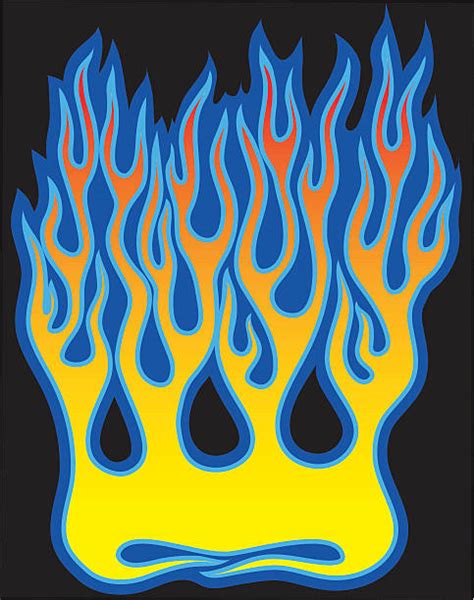 180 Hot Rod Flames Drawing Stock Illustrations Royalty Free Vector