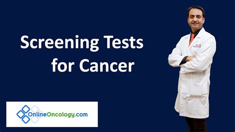 Screening Test For Cancers Youtube