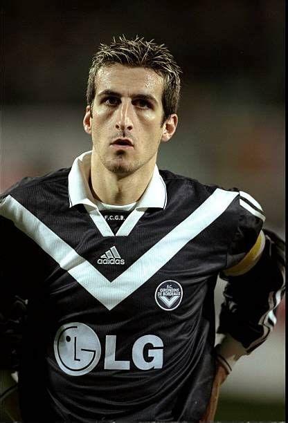 French former footballer, born 24 july 1973 in cannes, france. Johan Micoud of Bordeaux lines up before the UEFA ...