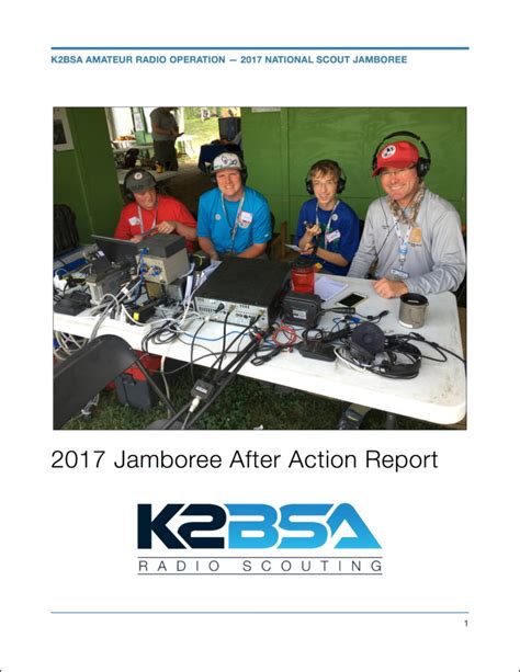 2017 Jamboree Report K2bsa Amateur Radio Association