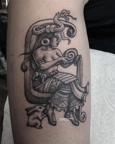 Ixchel Diosa Maya De La Luna Mayan Tattoos Aztec Tattoo Body Art Tattoos