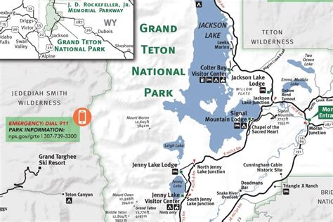 Grand Teton Yellowstone National Park Map Jackson Hole Traveler