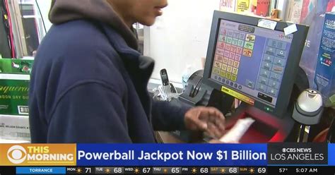 powerball jackpot reaches 1 billion cbs los angeles