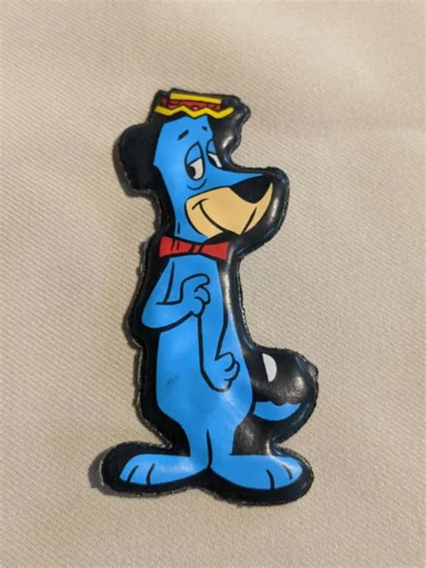 VINTAGE HUCKLE BERRY HOUND Hanna Barbera Puffy Magnets 1970 S MAGNETIC