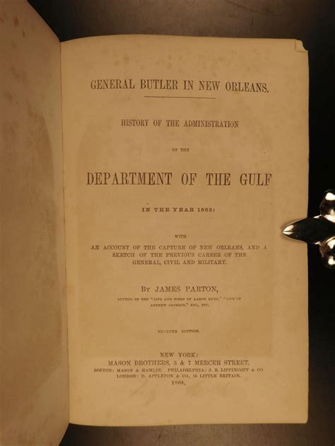 1864 Civil War General Benjamin Butler New Orleans Americana Louisiana