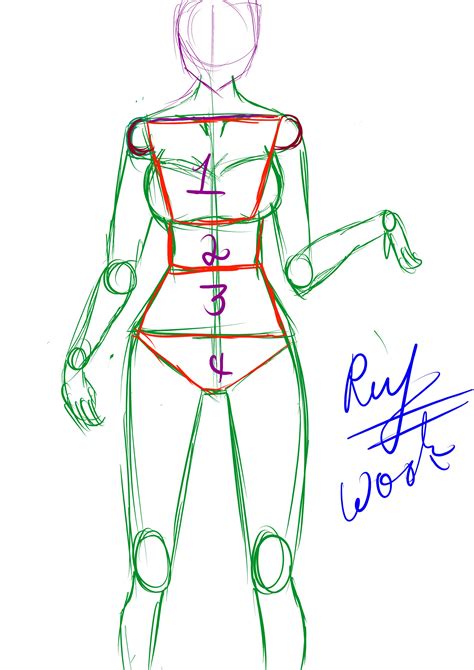 Drawing Female Body With Measurements