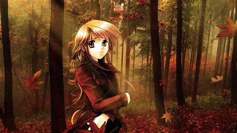 Hd Wallpaper Lost Girl In The Forest Anime Hd 1920x10 Wallpaper Flare