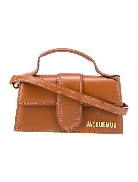 Jacquemus Leather Crossbody Bag Brown Crossbody Bags Handbags