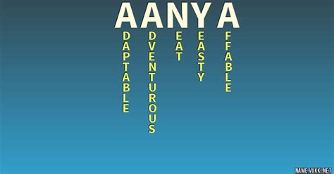 The Meaning Of Aanya Name Meanings