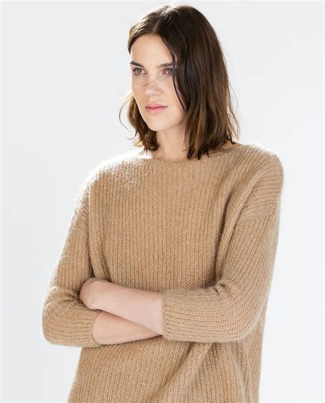 Image 2 Of Mohair Sweater From Zara Knitwear Women Sweaters Knitwear Mohair Sweater