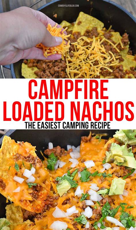 Campfire Loaded Nachos Easy Camping Meals Nachos Recipe Campfire Food