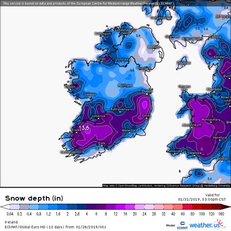 Met Eireann Issues Nationwide Snow Ice Warning For The Entire Week As Temperatures Plummet To