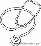 Stethoscope Clipart Clip Letters Outline Health Example Coloring Template Gclipart Sketch sketch template