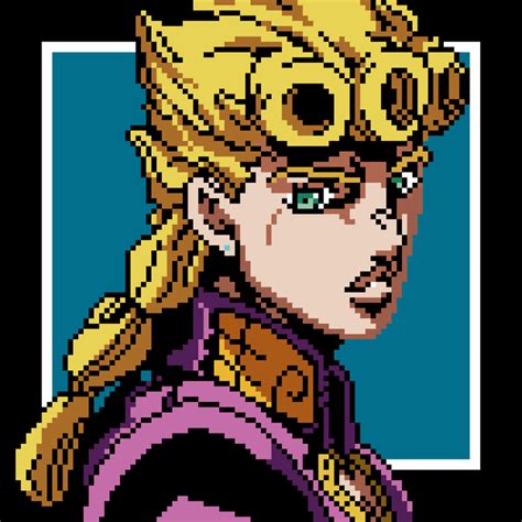 Fanart Made Some Giorno Pixel Art Rstardustcrusaders