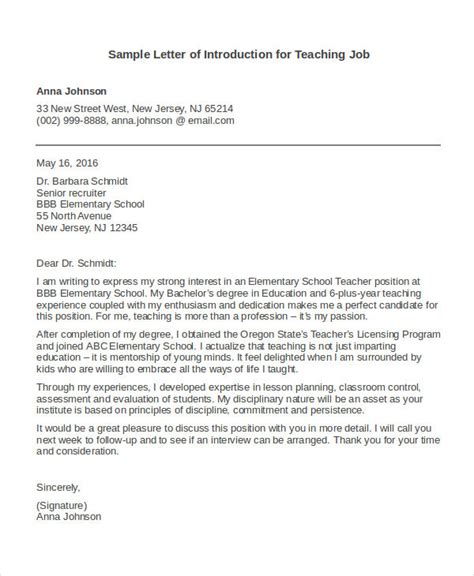7 Letter Of Introduction For Job Free Word Pdf Documents Download