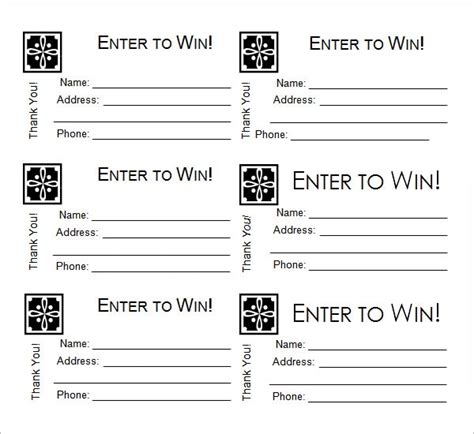 14+ raffle ticket templates