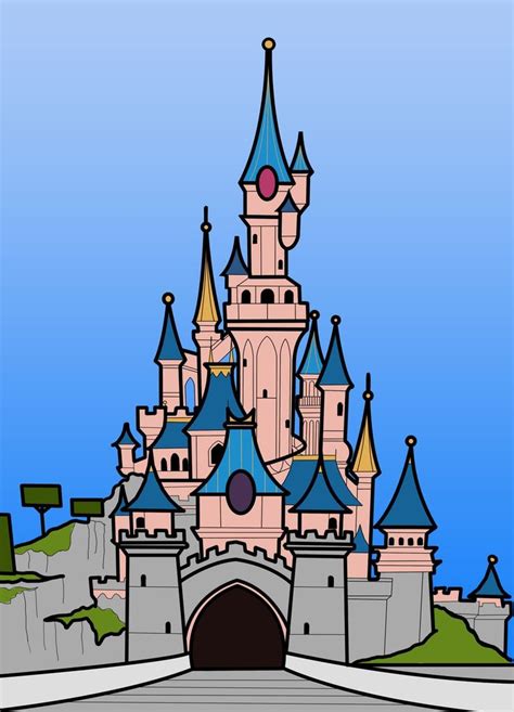 Pin De Cassy Chester En Castles Castillo De Disney Dibujos De Disney