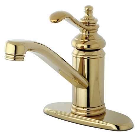 Shop Kingston Brass Concord Polished Brass 1 Handle 4 In Centerset