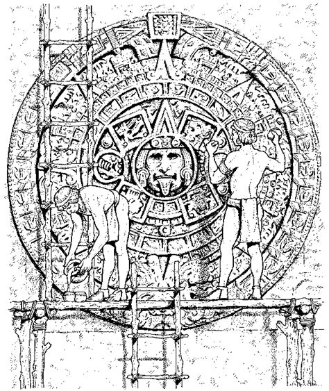 Their gods where represented and linked. Aztec Coloring Pictures