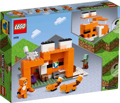 Lego Minecraft The Fox Lodge Set 21178 The Minifigure Store