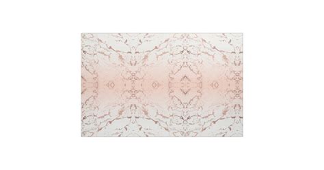 pink blush white ombre gradient rose gold marble fabric zazzle