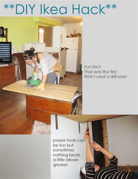 Ikea Hack DIY Kitchen Island Tutorial Sketchy Styles Diy Kitchen