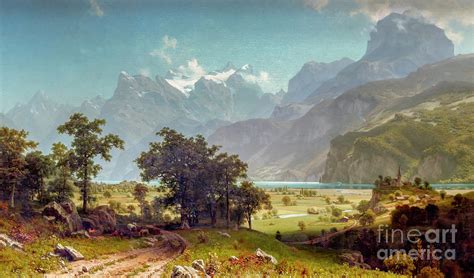 Lake Lucerne 1858 Photograph By Albert Bierstadt