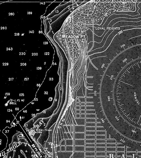 1948 Seattle Harbor Nautical Chart Reprint Vintage Seattle Etsy