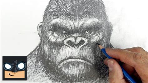 How To Draw King Kong Youtube Studio Sketch Tutorial