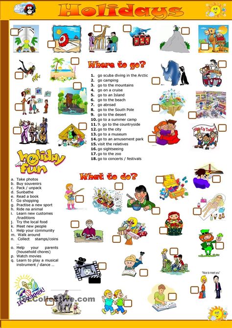 Holidays Free Esl Worksheets English Lessons For Kids Holiday